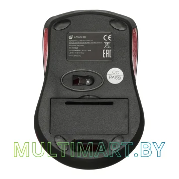Мышь Oklick 485MW (черный/красный) картинка 6